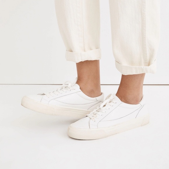 Madewell Sidewalk Leather Low-Top Sneakers - Picture 4 of 8